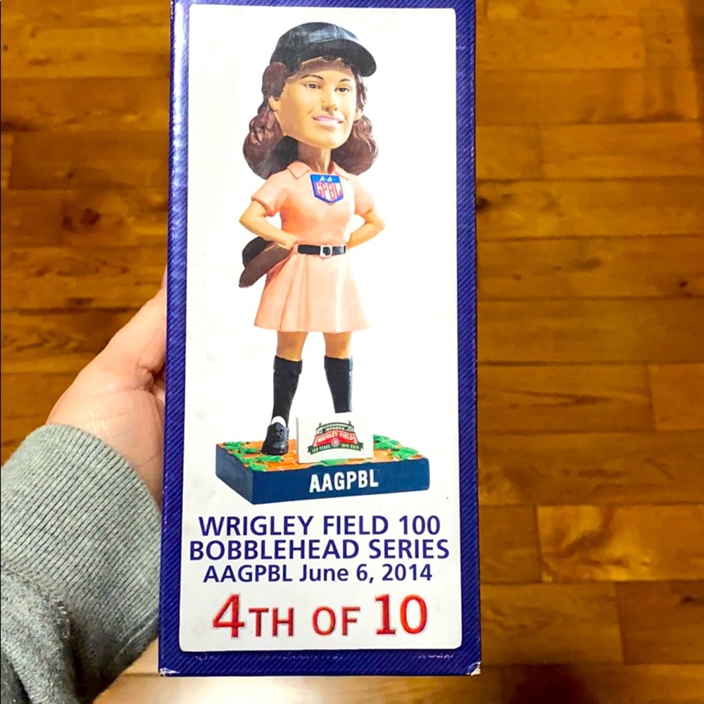 Rockford Peach Wrigley Field bobblehead